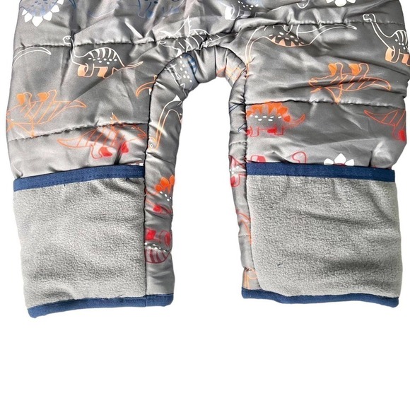NEW Wippette Baby Pram Dinosaur Snowsuit Size 6/9M - Picture 7 of 9